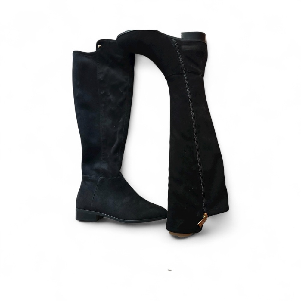 Nib Michael Kors Black Stretch Suede Boots